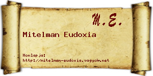Mitelman Eudoxia névjegykártya